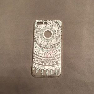 iPhone 7 Plus clear case with design